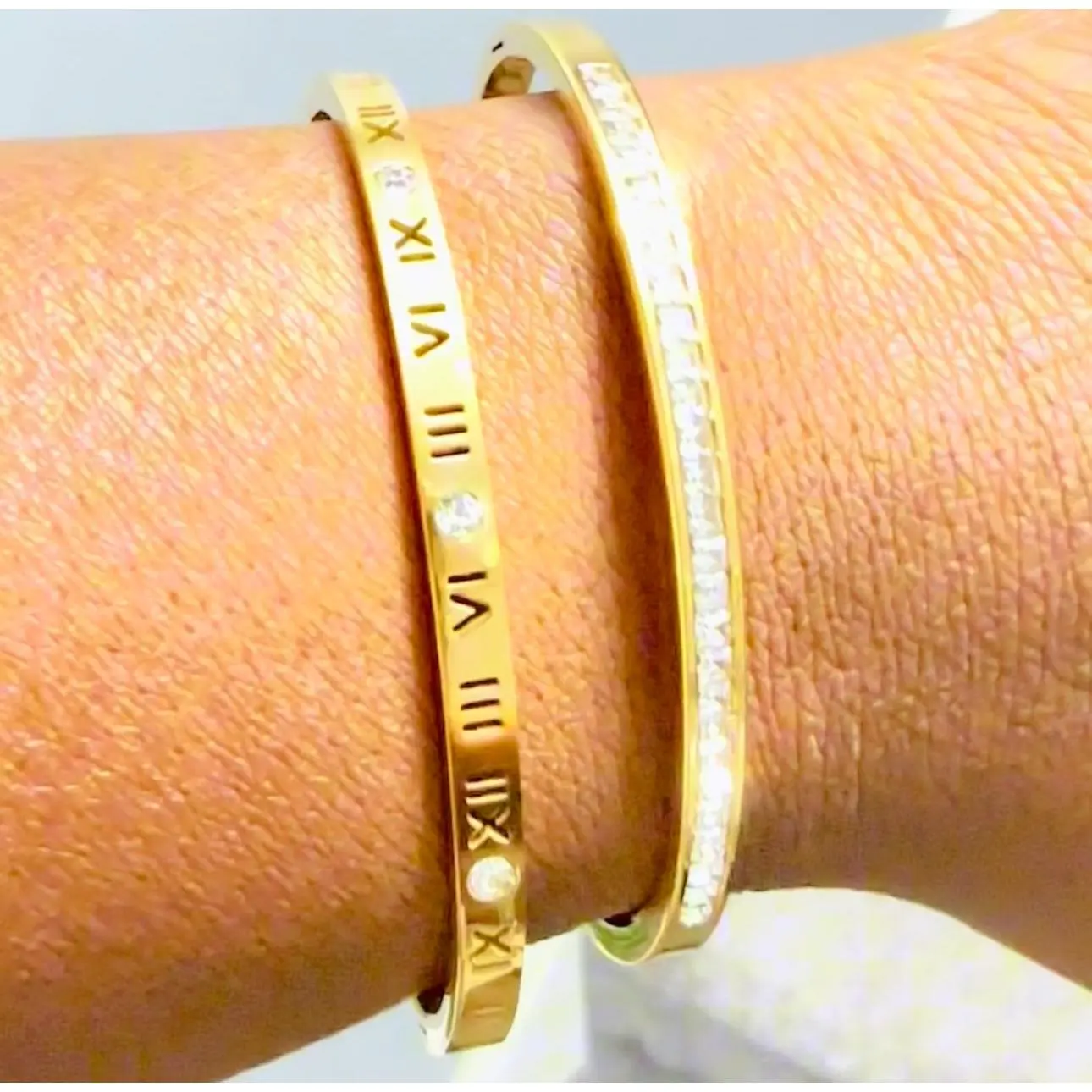 Stacking Bracelets For Women, Everyday Wear Jewelry - Set of 2