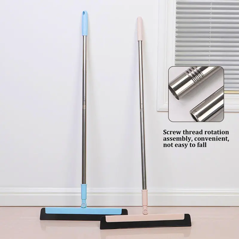 Floor Squeegee Wet Room Tile Cleaning Foam Wiper Extendable Handle Broom For Home cleaning, viral scrubbrush 3