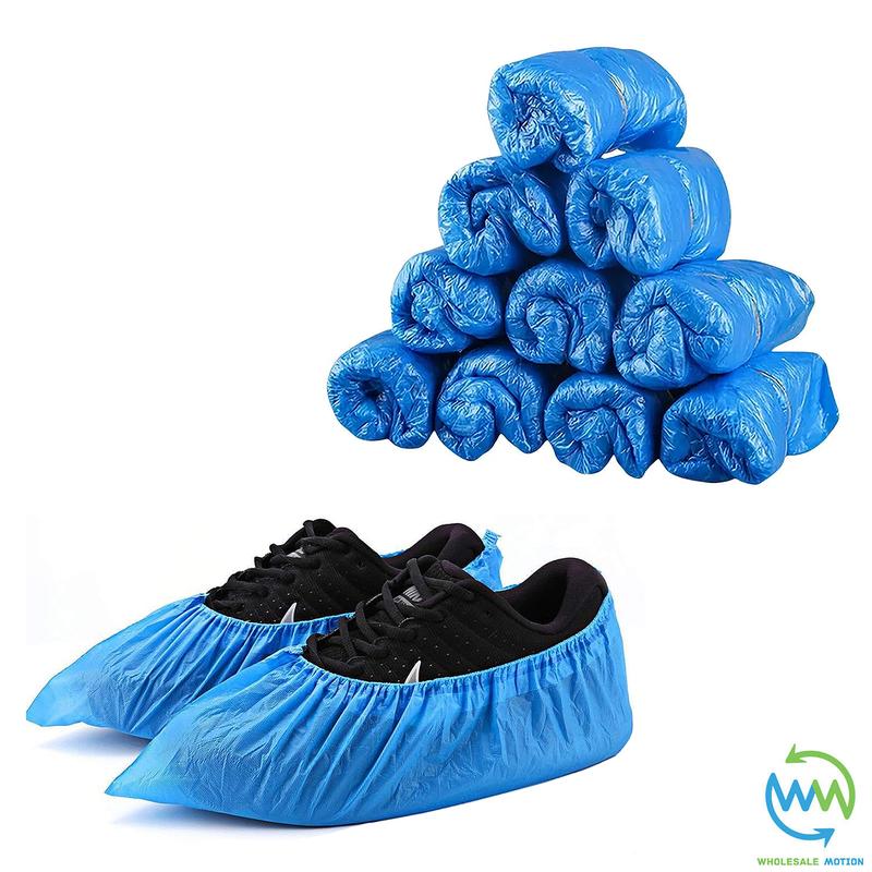 BLUE Shoe PROTECTORS Covers Overshoe DISPOSABLE Plastic Rain WATERPROOF Carpet Shoe PROTECTOR Shoe COVER Shoe COVERS 0