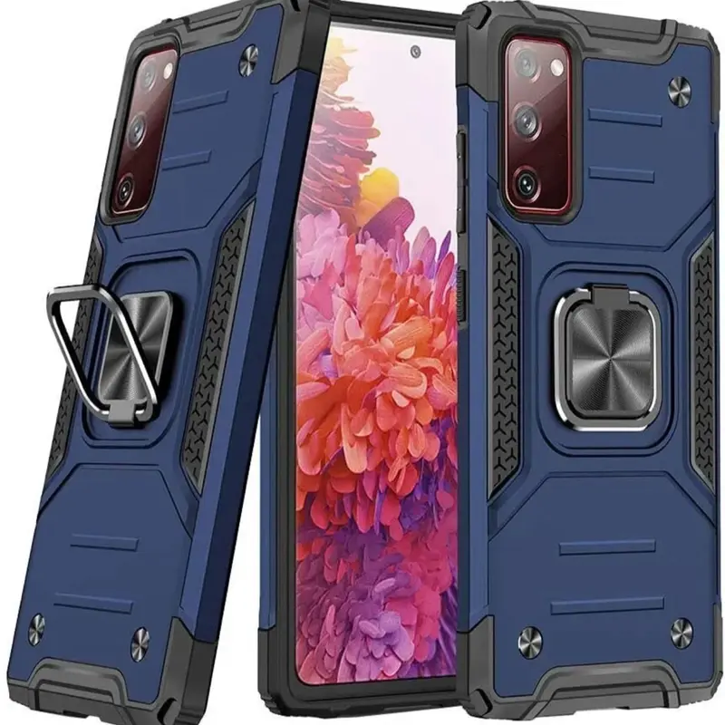 Shockproof Case for Samsung Galaxy S25 S25 Ultra S24 S23 S22 S21 S20 FE Plus Ultra5G Ring Cover Accessories Holder Metal Protection Magnetic Smartphone Protective Handheld Cellphone 1