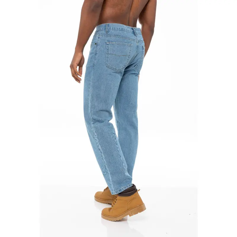 Mens Stone Wash Classic Denim Jeans BCB | Blue Circle Designer Menswear 2