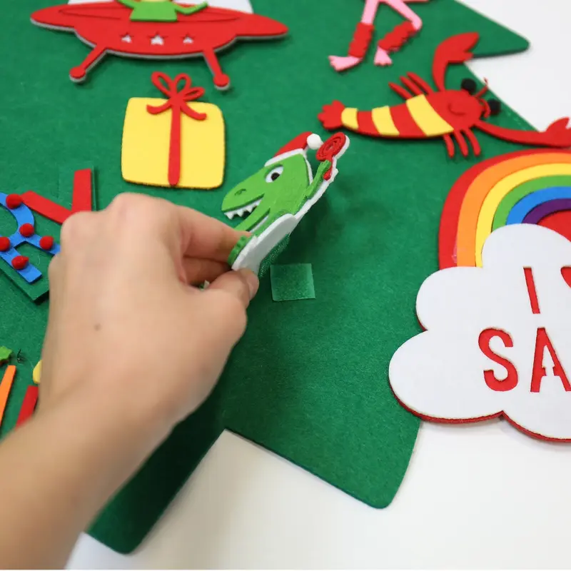 Merry Everything Reusable Felt Christmas Tree 4