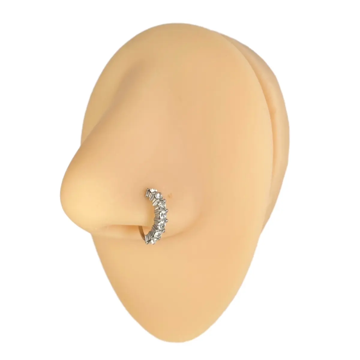 7 Crystal Gem Nose Hoop