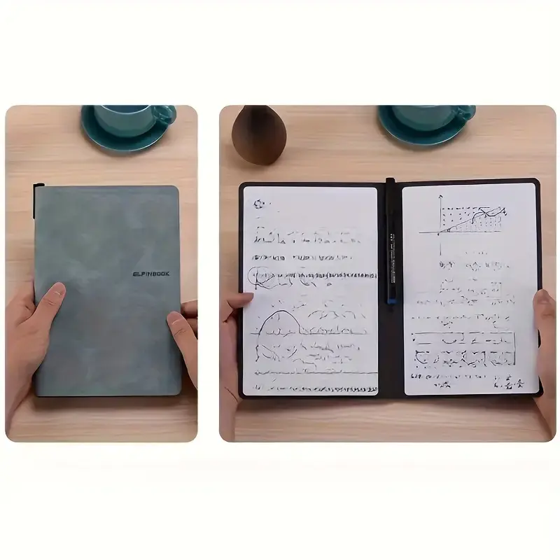 A5 Whiteboard with Leather Cover - Reusable