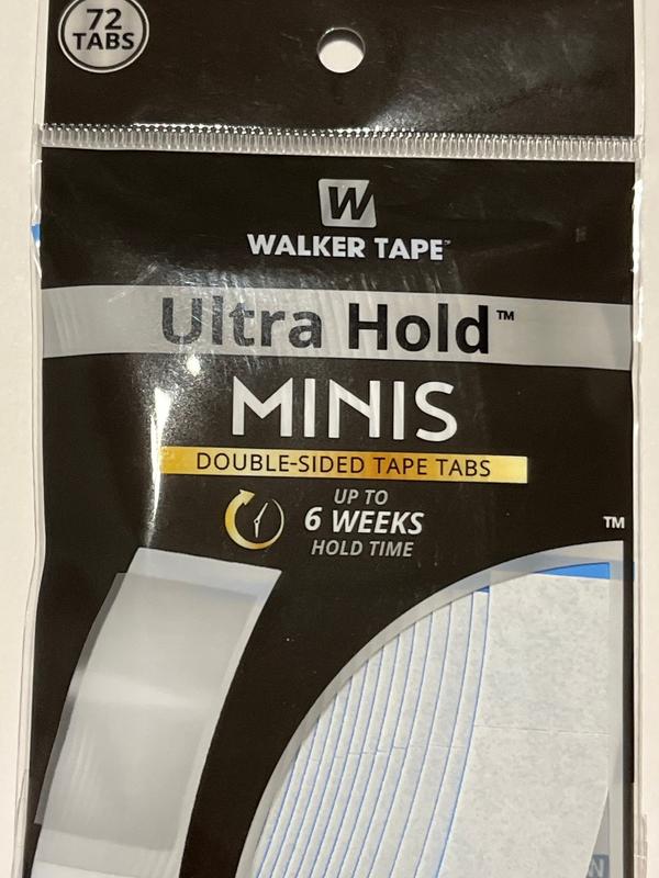 Walker Tape Ultra Hold Minis Double-Sided Tape Strips – 72pc/Bag, Professional-Grade, Long-Lasting Adhesive for Hair Extensions 1