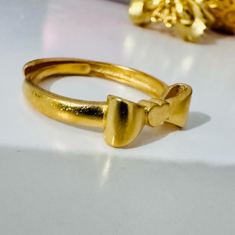 24 crt gold plated rings (adjustable size) 6