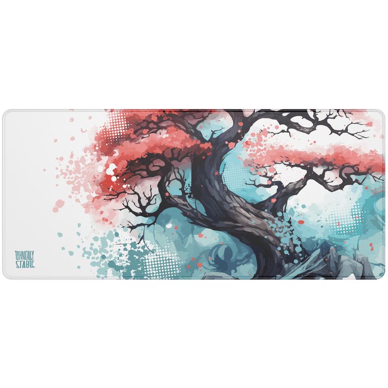Bonsai Splatter Large 900 x 400mm - water resistant - premium quality Deskpad 0