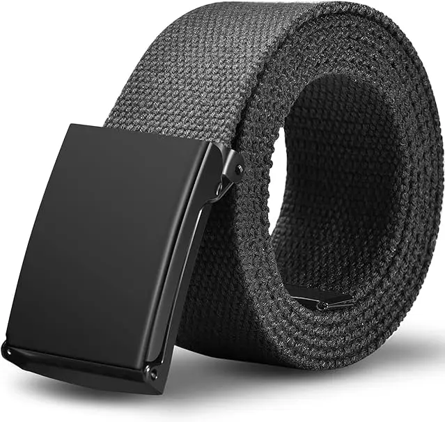 Belts for Men,Work Belts for Men,Mens Adjustable Canvas Fabric Nylon Golf Belt Fits Anywhere