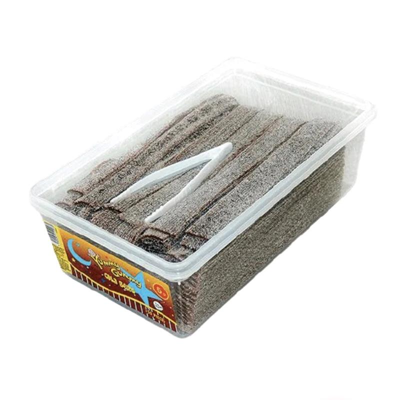 YUMMY GUMMY FIZZY BELTS TUBS(120 PIECES). SUITABLE FOR VEGETARIANS. HALAL. AVAILABLE IN BLUE RASPBERRY FLAVOR 4