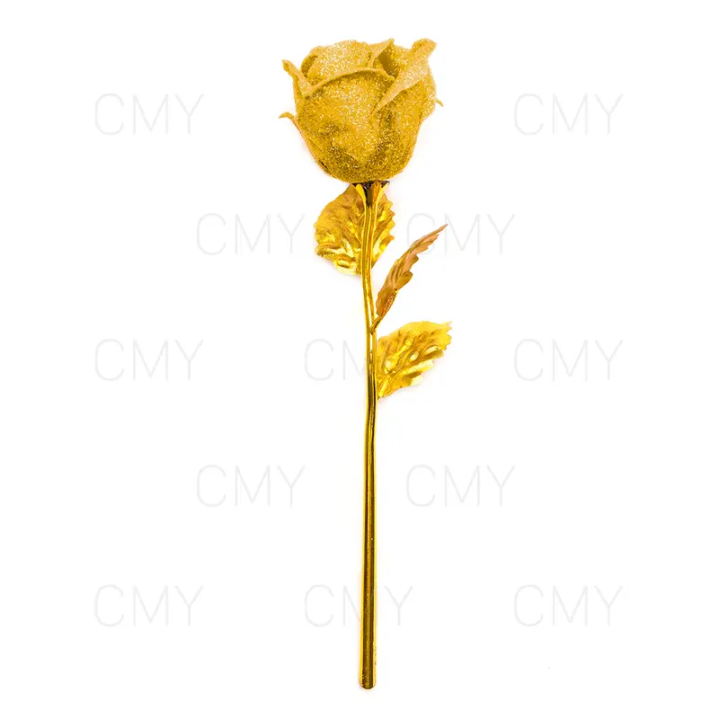 Romantic 24K Gold Galaxy Rose Flower Valentines Day Gift Crystal Rose With Box Birthday Wedding Colorful 3