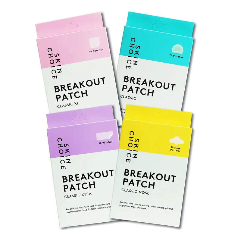 Breakout Patch Classic’s Holy Grail | Face, Body, Nose & Pimple Patches Bundle | Award-Winning | Hydrocolloid Acne Patch & Pore Strips to Absorbs Pus & Oil, Unclog & Shrink Pores | Spot Treatment + Blackhead Remover | Vegan & Cruelty-Free 0