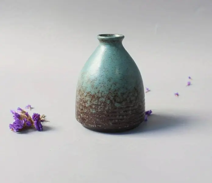 [Japanese Style] Handmade Vase | 1pc | Ceramic | Retro Zen Style | Tabletop Flower Arrangement | Hydroponic