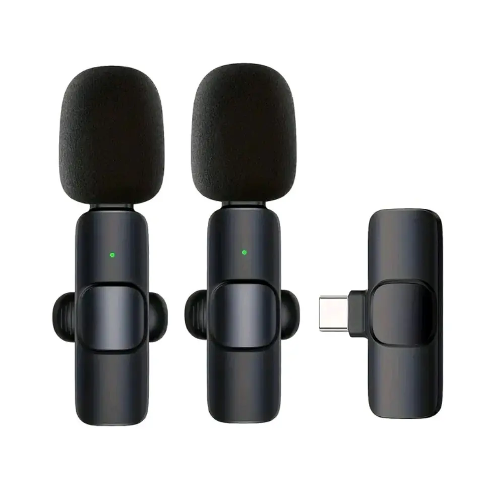 Professional Wireless Microphone - USB-C, TYPE-CPlug & Play, 360° Omnidirectional Sound for Smartphone Audio and Video