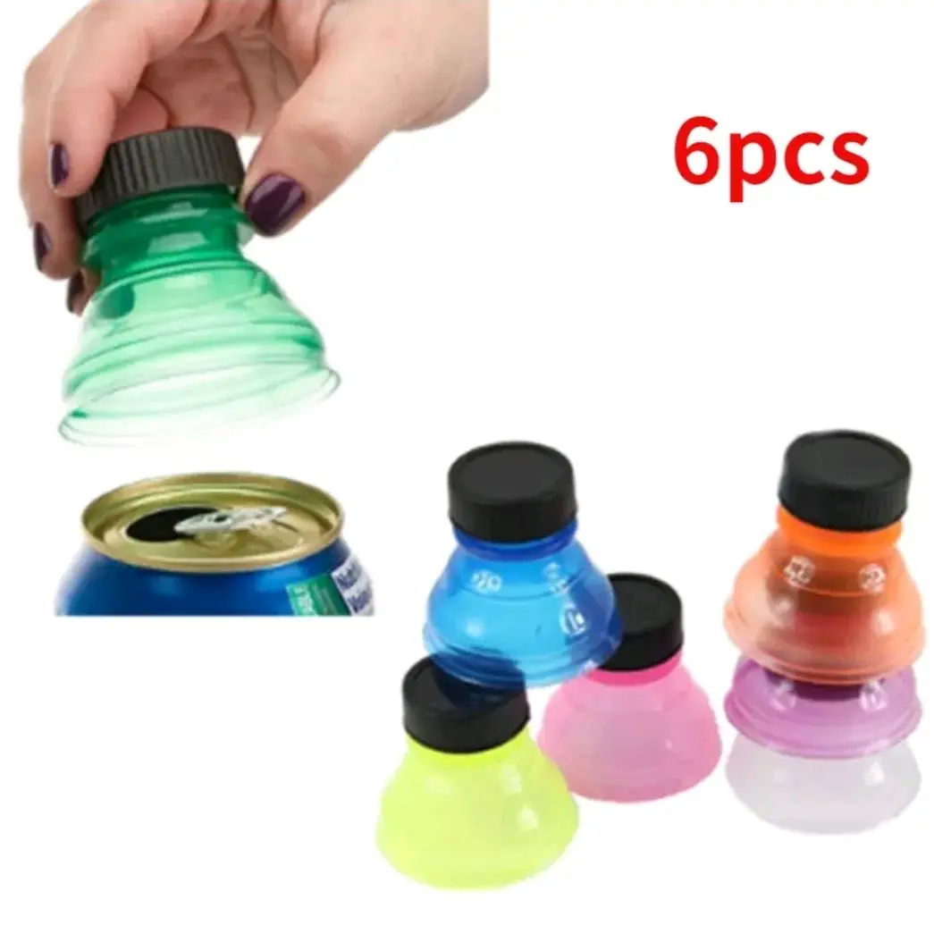 Reusable 6pcs Can Covers - Perfect for Soda, Beer, Energy Drinks & More - Ideal Party Accessories for Picnics, Beach Parties & Gatherings