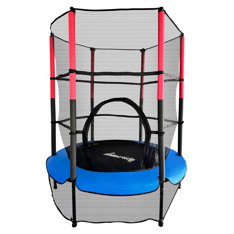 GALACTICA NEW Mini Trampoline | 4.5FT 55" with Safety Net Enclosure | Indoor Outdoor Children’s Activity Junior Trampoline 0