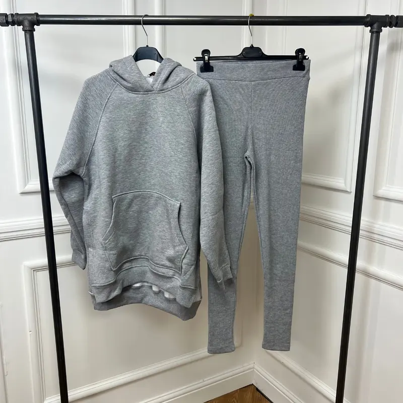 Women’s Fleece Oversize Hoodie & Leggings Loungewear Co Ord Set- Molly 4