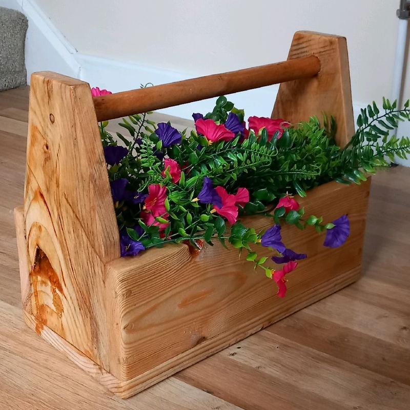 Handmade Wooden Tool Boxs for Tools, Plant Pots, Decorations and More 3