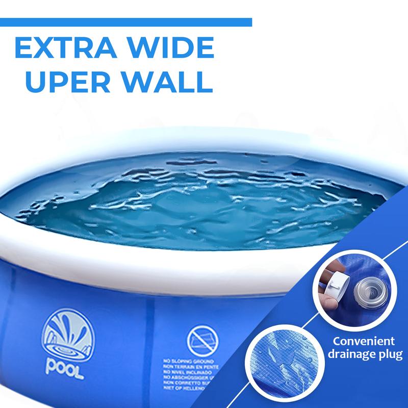 10ft Prompt Set Inflatable Paddling Pool Swimming Pool Family Fun Outdoor Party 2