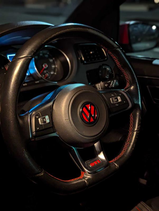 Steering Wheel VW Inlay Decal Sticker for Golf MK7 / MK7.5 2