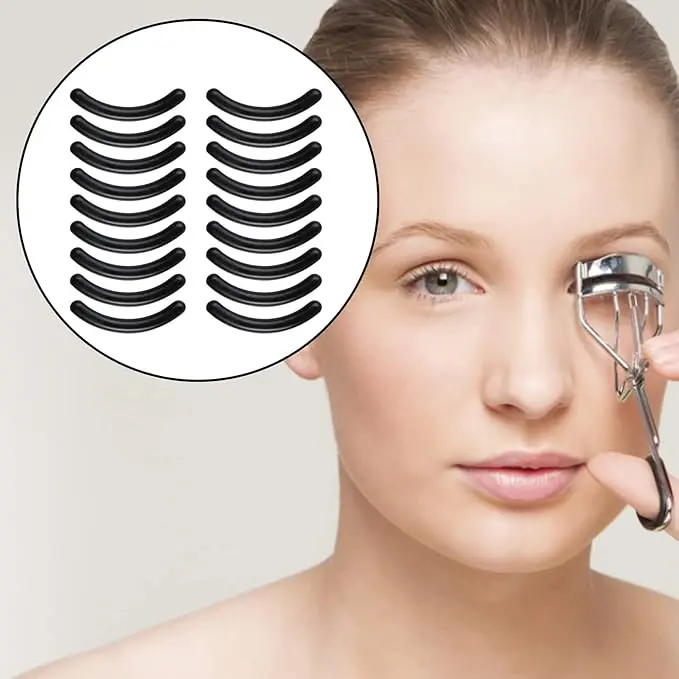 Eyelash Curler Replacement Pad, 12Pcs Soft Replacement Pad For Eyelash Curler, Eyelash Curler Refills Pads, Professional Makeup Tools For Women, Girlfriend Gift Set Cosmetic Multicolor 1