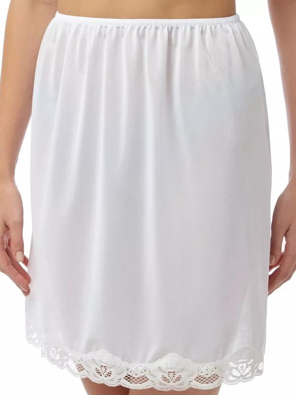Marlon Polyster Lace Half Slip Cling Resist 18" 24" 27" Underskirt Womenswear Sizes UK 12-26 2
