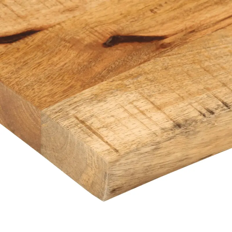 Table Top 100x20x3.8 cm Live Edge Solid Wood Rough Mango 5