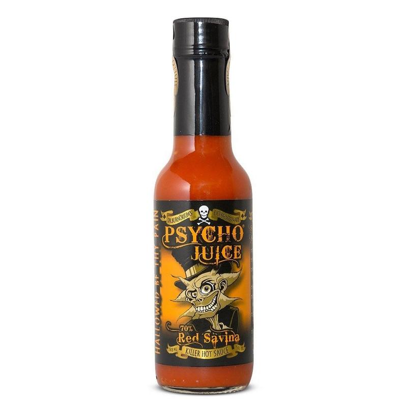 PSYCHO JUICE Mini Six Hot Sauce Pack - Chilli - Gift Set 6
