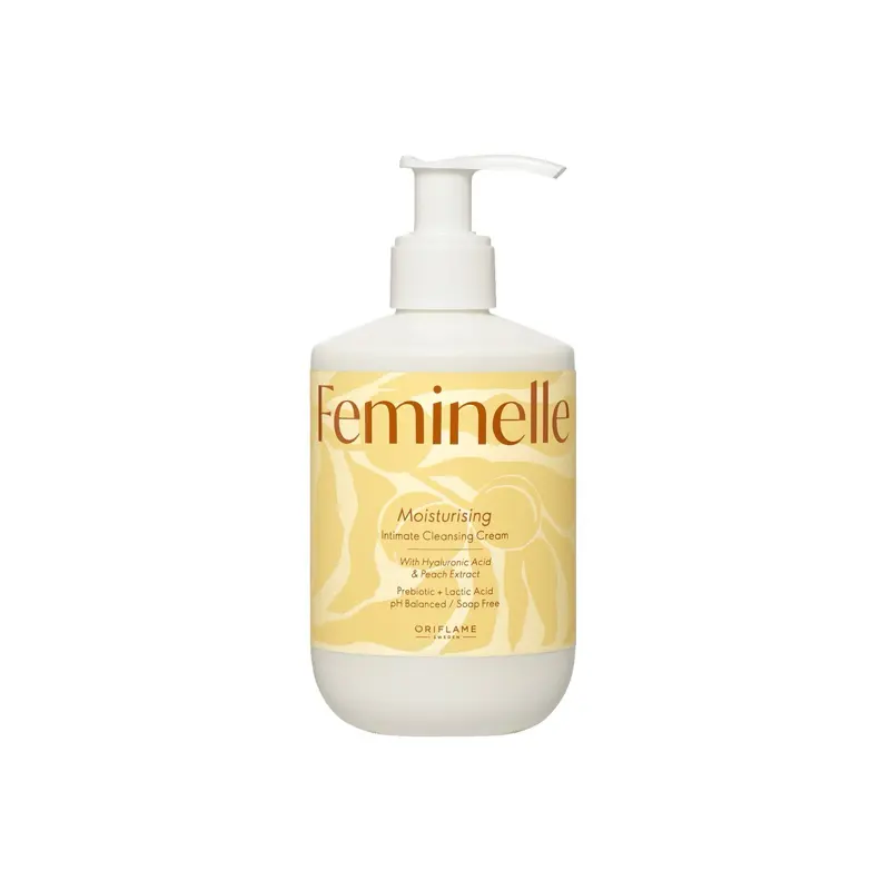 Oriflame FEMINELLE Extra Comfort Nurturing Intimate Cleansing Cream Calendula 300ml - Facial Cleanser for Women - Skincare