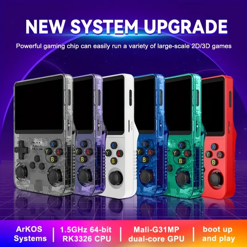 Product Introduction of [Portable Handheld] Mini Retro Console Portable Handheld Game Player - 64G, 3.5-Inch IPS Screen, 7 Colors - For Nostalgic Childhood Memories 0