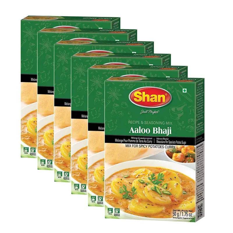 Shan Aloo Bhaji Masala 50g - Spicy Indian Dip 6