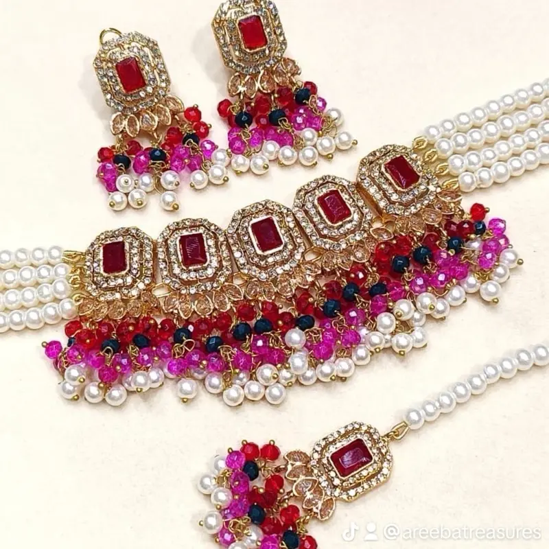 Nayra Nayab Jewellery Set - Perfect Mehndi Desi Jewelry for Any Occasion 6