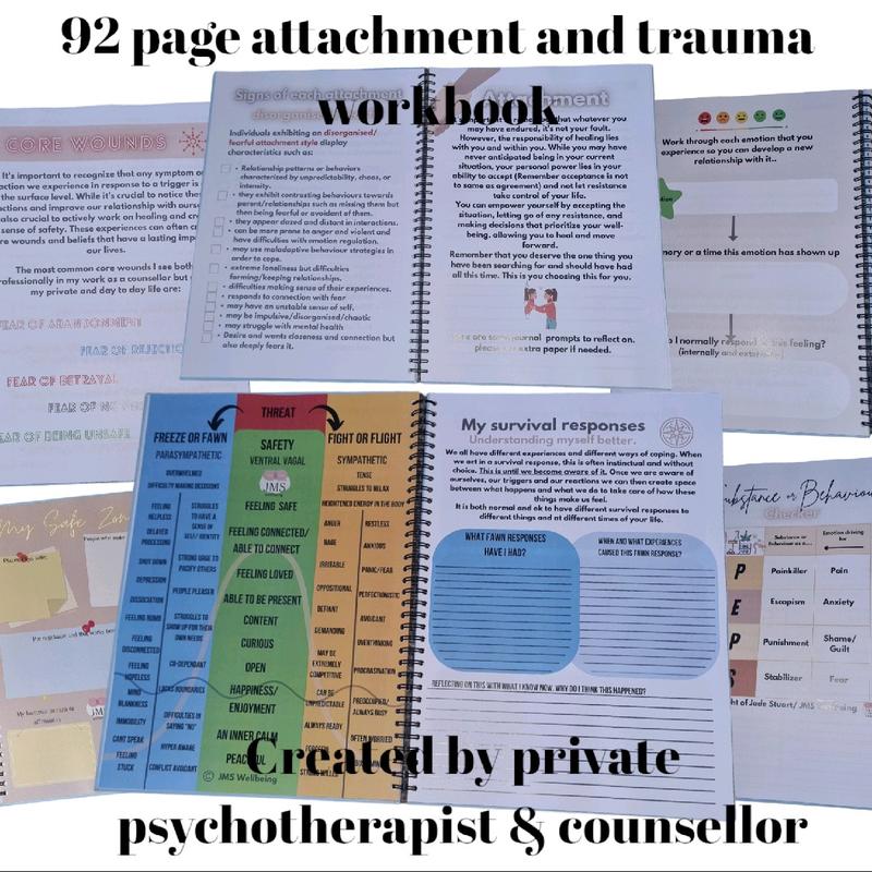 trauma & attachment workbook A4  Hard Cover 1