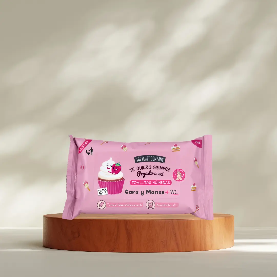 The Fruit Company Wet Wipes (Strawberries & Cream)