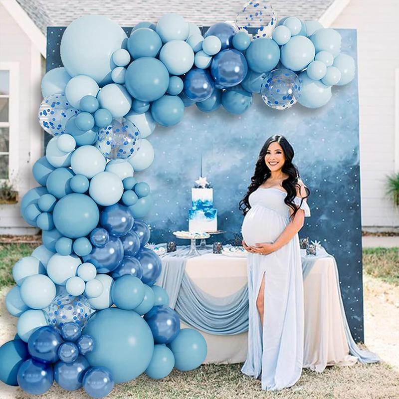 Baby Blue Balloon Arch Kit 99PCS Sky Blue Balloon Arch Garland 0