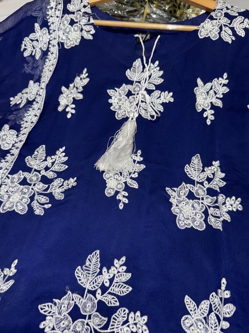 Product Introduction of 4 Colours AD’AAB salwar kameez dress 3 piece Pakistani white embroidered wedding edt S-XXL Womenswear 24
