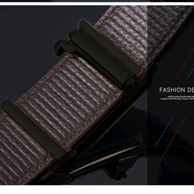 Luxury Men's Genuine Leather Belt for Fashionable Style 4