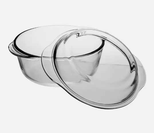 1.5 Litre Casserole Round Glass Oven Dish Lid Bakeware Microwave Safe Cookware Pots  Durable & High-Quality Glass Oven, Microwave Safe  Versatile for Baking, Roasting & Serving Elegant & Functional Design 2
