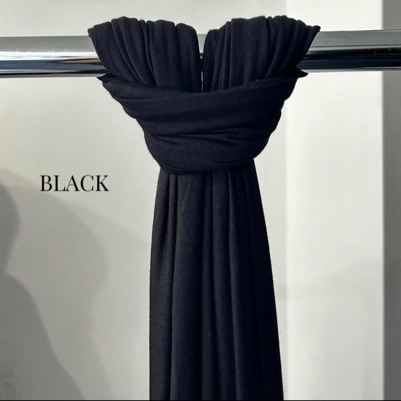 Black premium jersey hijab 0
