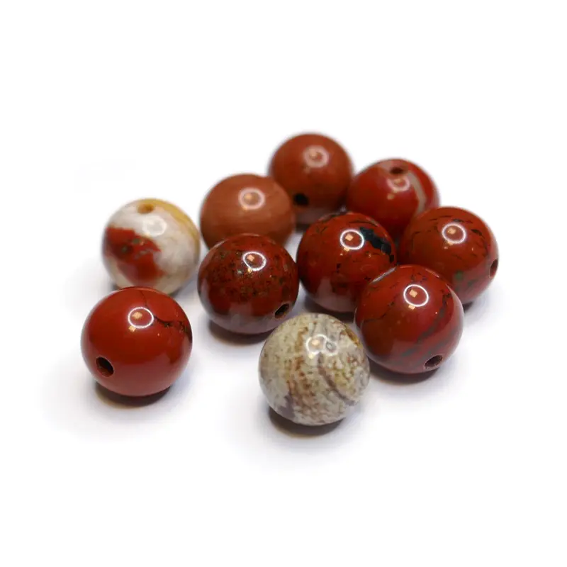 Natural Red Jasper Round Beads - 8mm 1