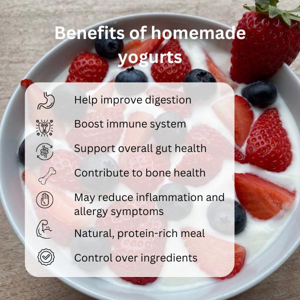 Vegan Yogurt Starter Culture to Make Wholesome Soya Yogurt at Home with 12 probiotics for gut health incl. L.Rhamnosus, L.Casei, L. Acidophilus & Bifidobacterium Infantis | Pack of 4 sachet = 8 Liters of Live & Natural Homemade Yogurt ( 1 month supply ) d 2