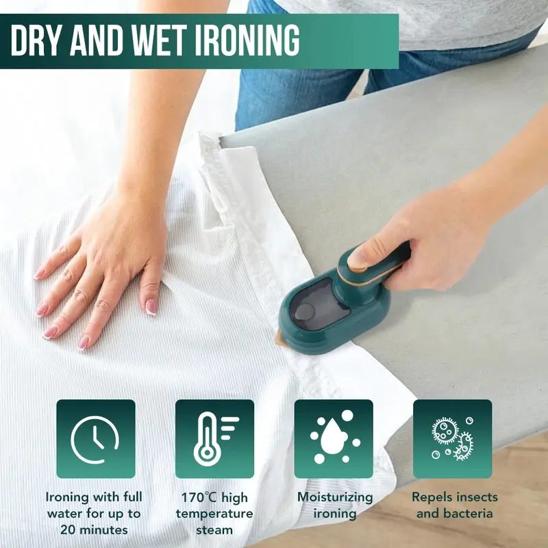 Mini Rotating Steam Iron Handheld Wet And Dry Double Hot Steam Generator Portable Garment Steamer 2