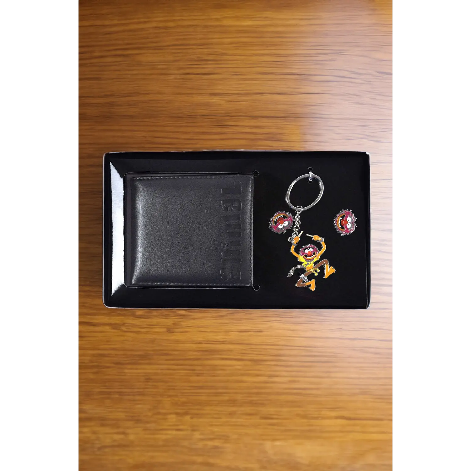 The Muppets Animal Wallet, Cufflink and Keychain Set
