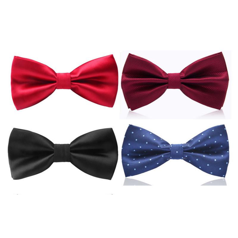 Bow Tie, Children's Wine Red, Black Formal Shirt, Men's British and Korean Version Bow Tie, Party Accessories 0