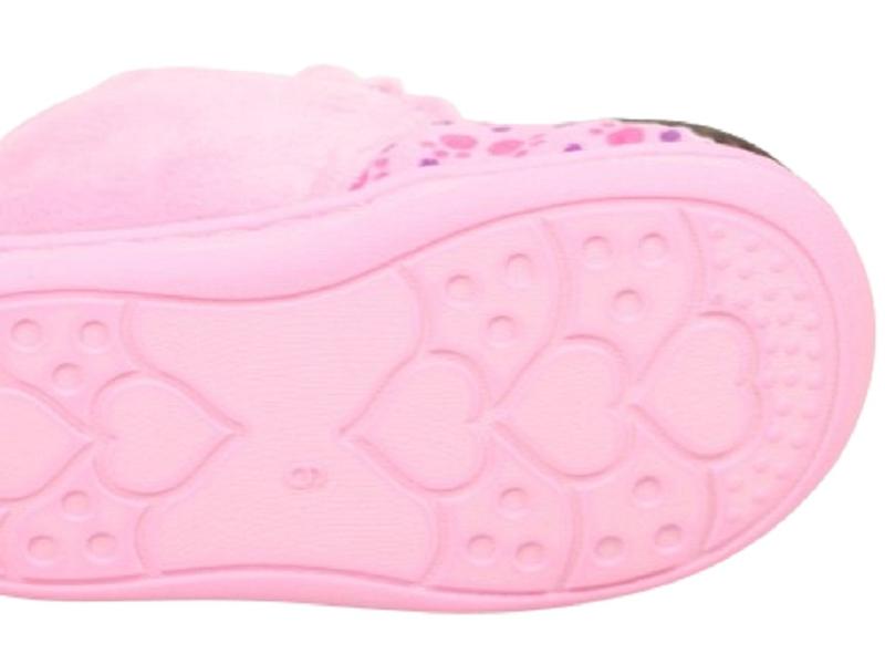 GABBY'S DOLLHOUSE SLIPPERS GIRLS PINK GLITTER 3D CHARACTER SLIPPERS UK SIZE 5-7 2