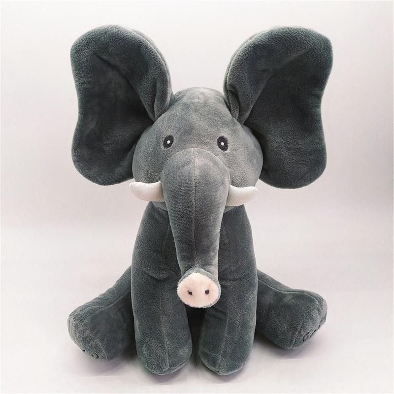 Peek-a-boo, Elephants Cover Their Eyes, Baby Elephants Can Sing, Games, Music Soothes Elephants, Plush Toys 6