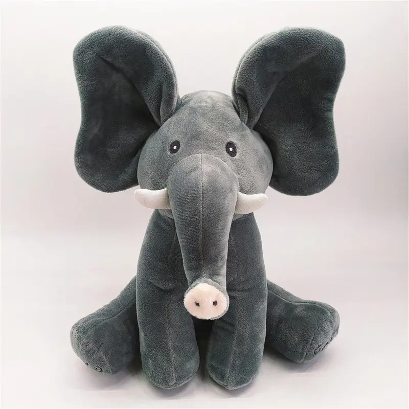 Peek-a-boo, Elephants Cover Their Eyes, Baby Elephants Can Sing, Games, Music Soothes Elephants, Plush Toys 6