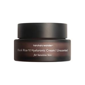 HARUHARU WONDER Black Rice 10 Hyaluronic Cream Unscented - Korean Moisturizers Skin Repair Skincare Comfort Hydrating