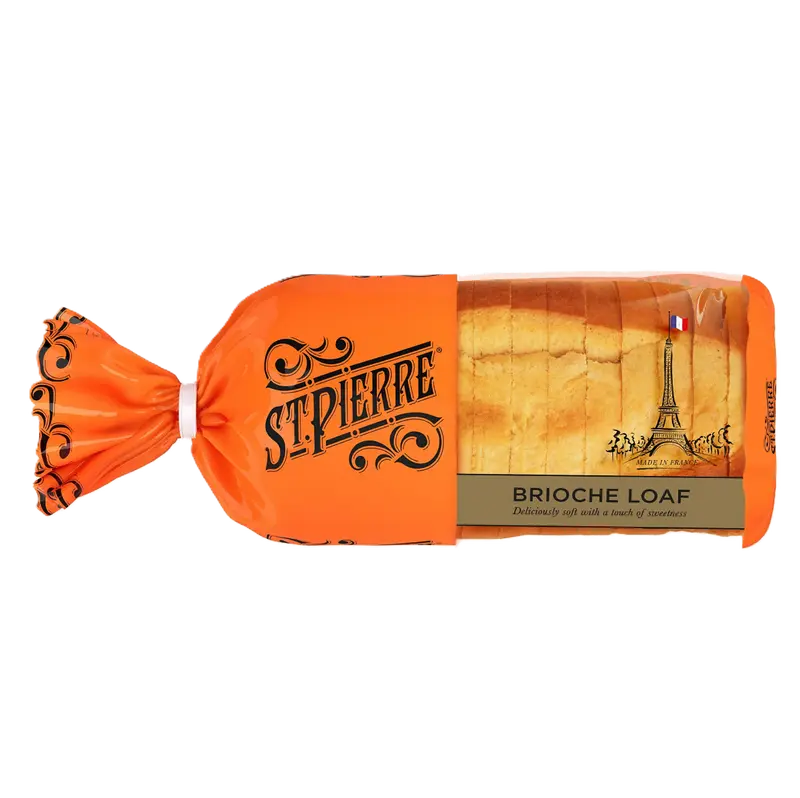 St Pierre Brioche Sliced - Cakes St Pierre Brioche Loaf 500g (Pack Of 03) 1