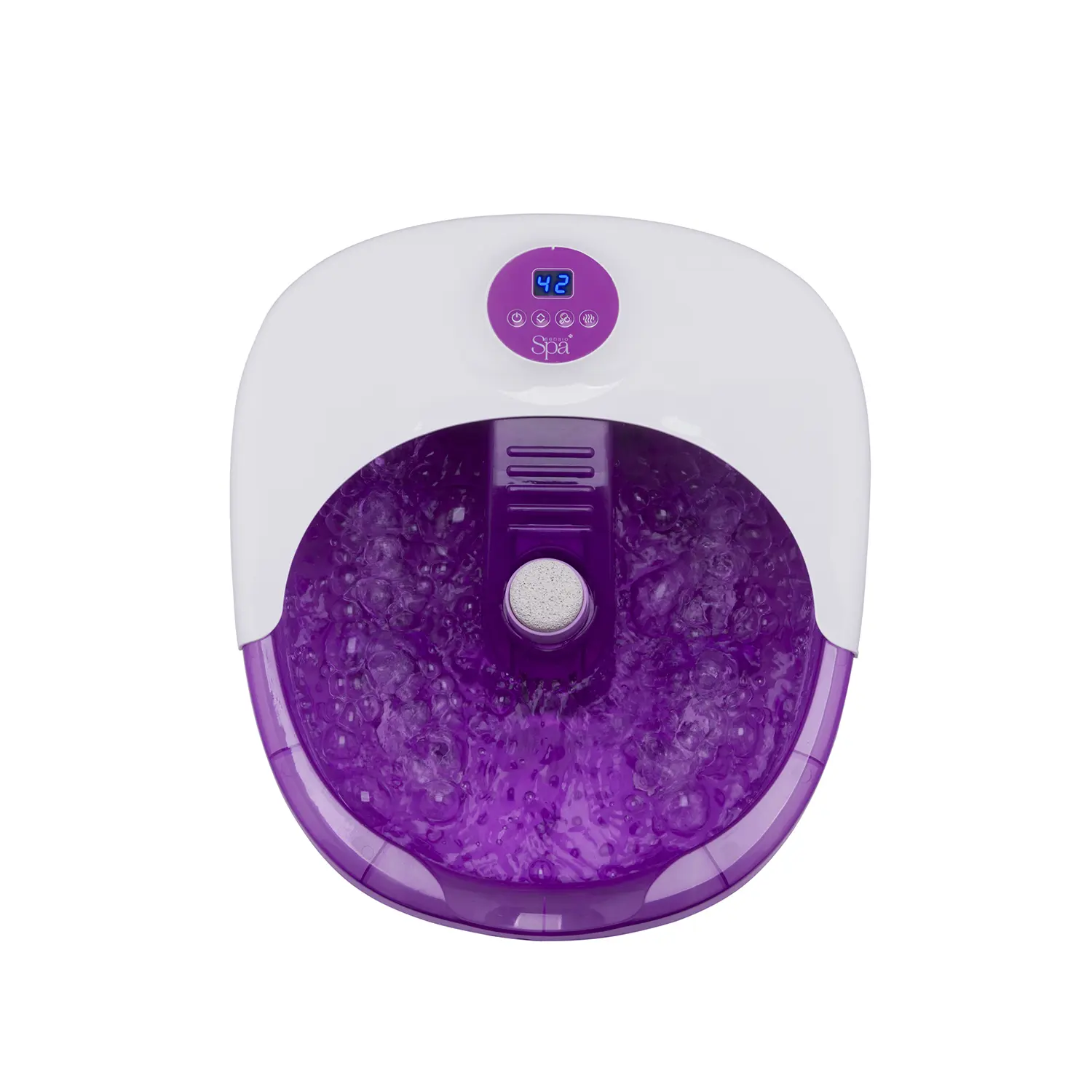 Sensio Luxury Foot Spa Massager Pedicure Bath - Digital Touch Screen Temperature Control – Nine Pedicure Plus Three Massage Accessories - Pamper Your Feet with Heat, Bubbles and Massaging Tools