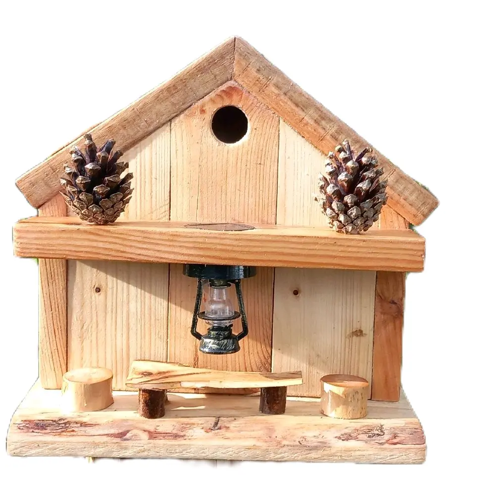 Bespoke Handmade Recycled Wood Birdhouse/Nest Box for Garden and Home